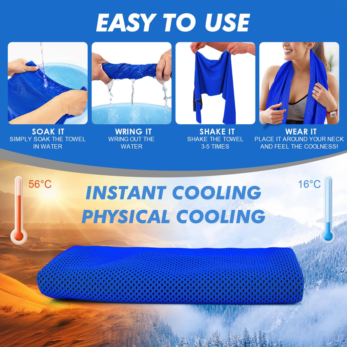 10 Pack Cooling Towels (10 Count)
