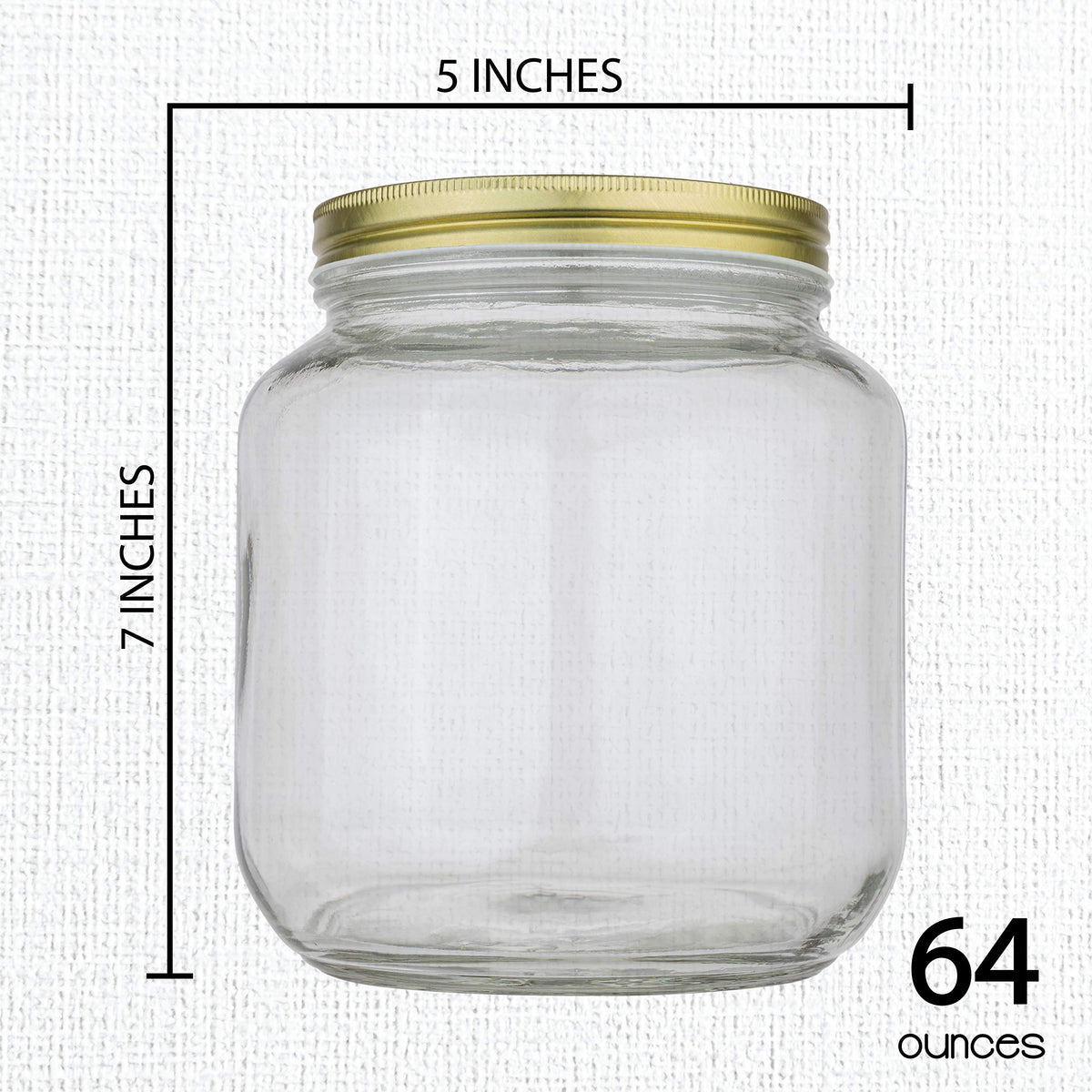 Half Gallon Mason Jar Wide Mouth