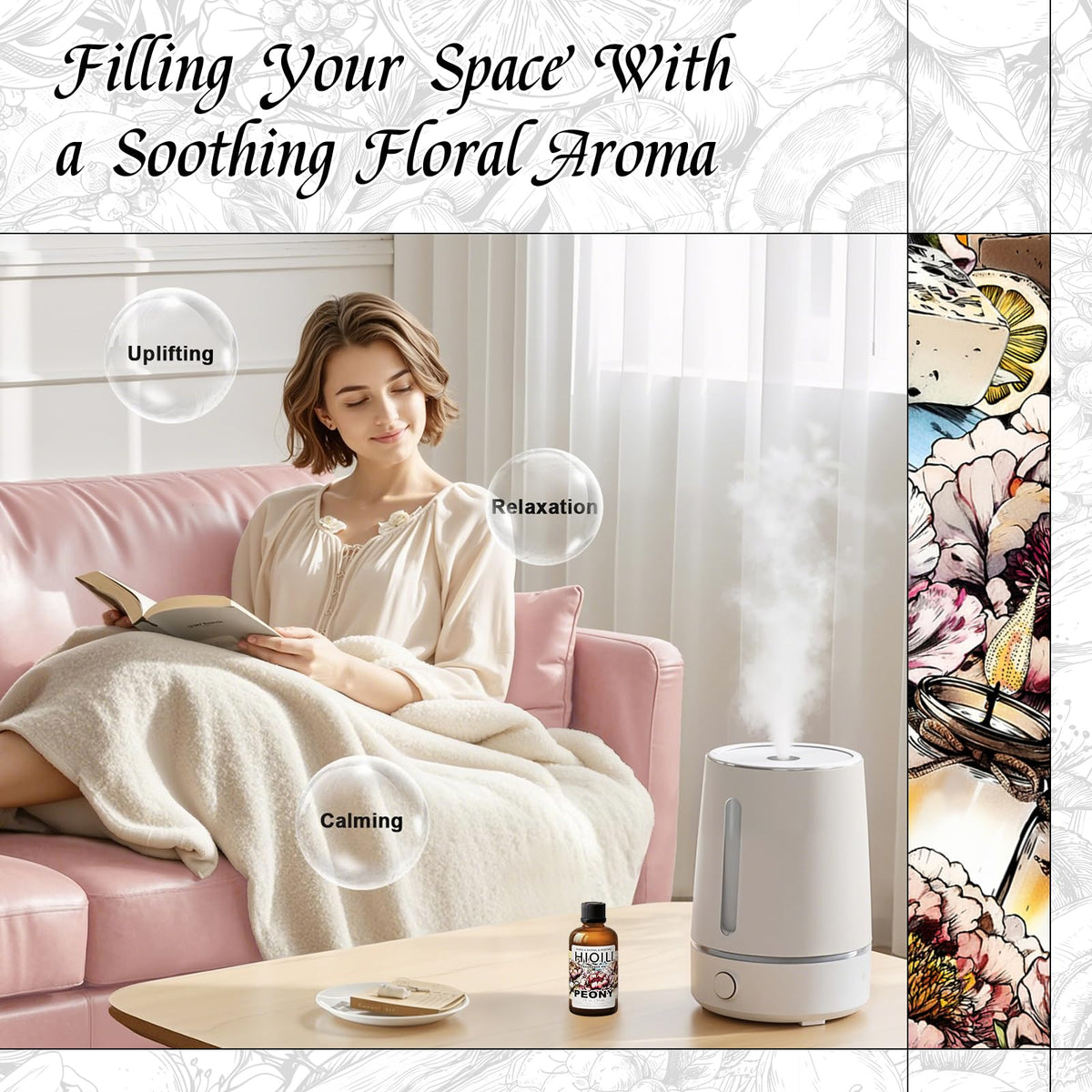 Peony Fragrance Oil for Diffuser