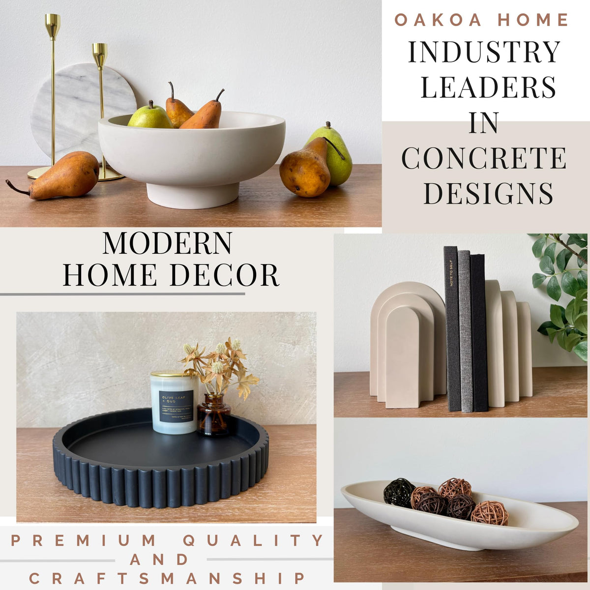 Black Round Tray for Home Decor