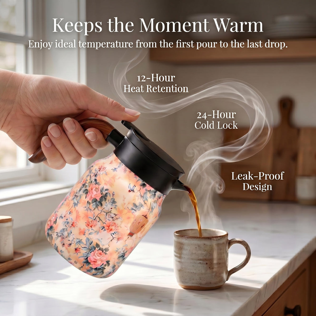 Insulated Stainless Steel Teapot
