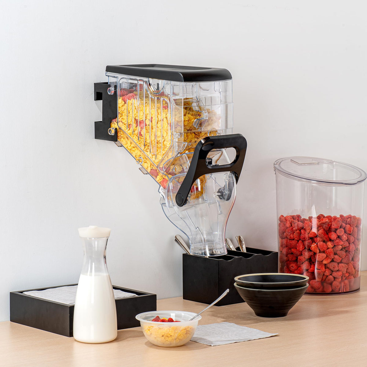 Cereal Dispenser 2 gal Plastic Wall