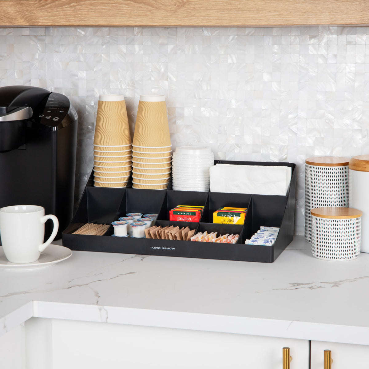 Cup and Condiment Station