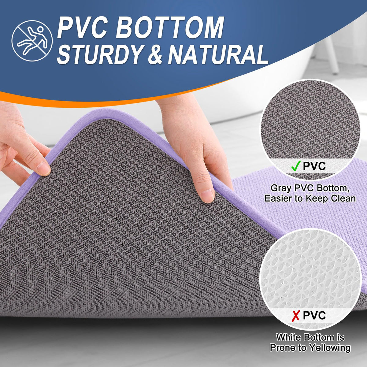 Thick Memory Foam Bathroom Rugs 30x20
