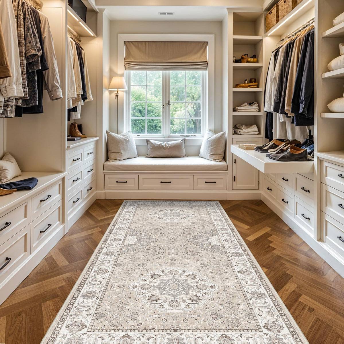 Washable 4x8 Hallway Runner Rug (32.26 Sq Ft)