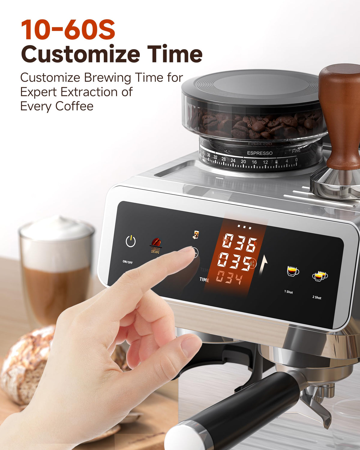 Espresso Machine With Grinder