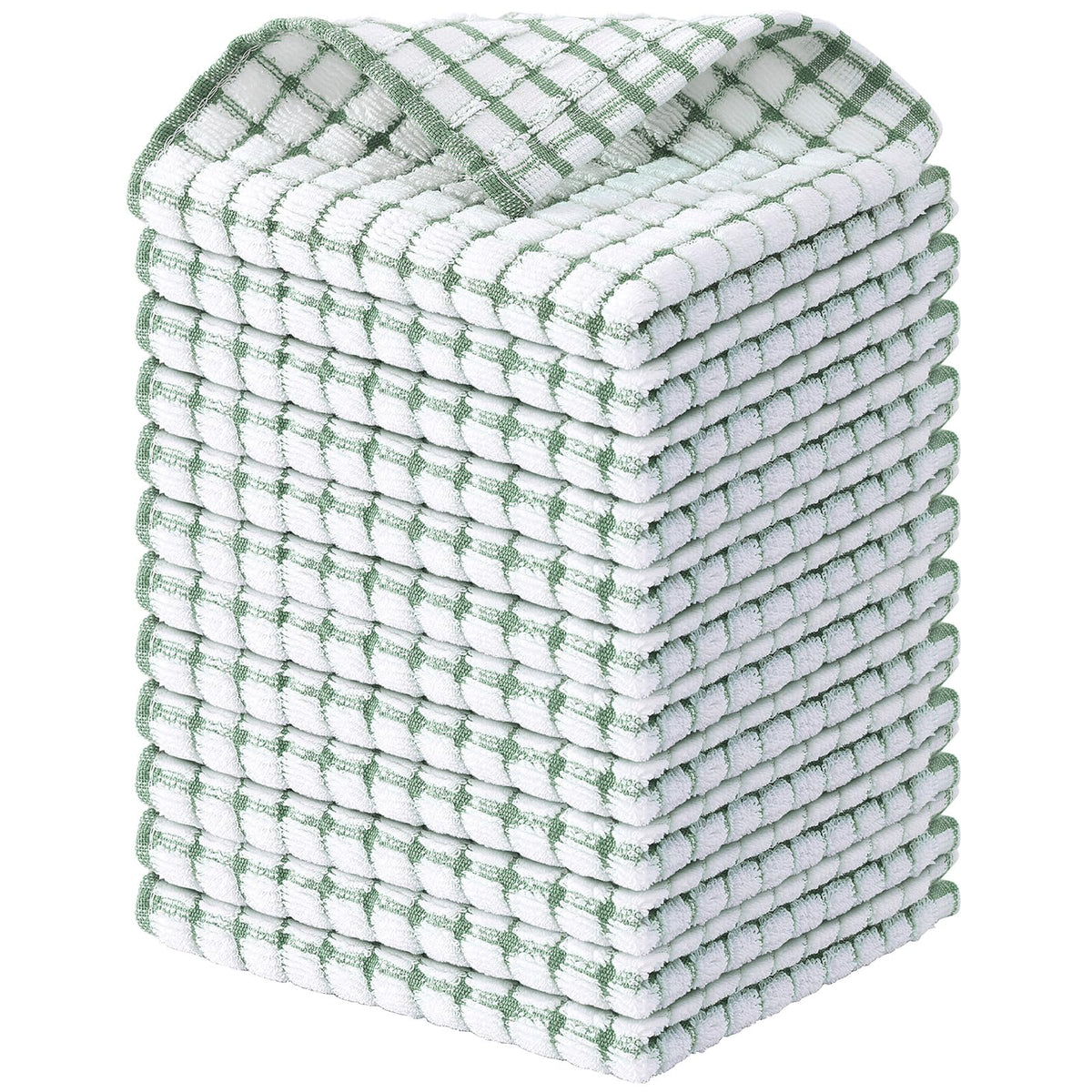 Cotton 12 Pack Terry Kitchen Dish Cloths (12 Count)