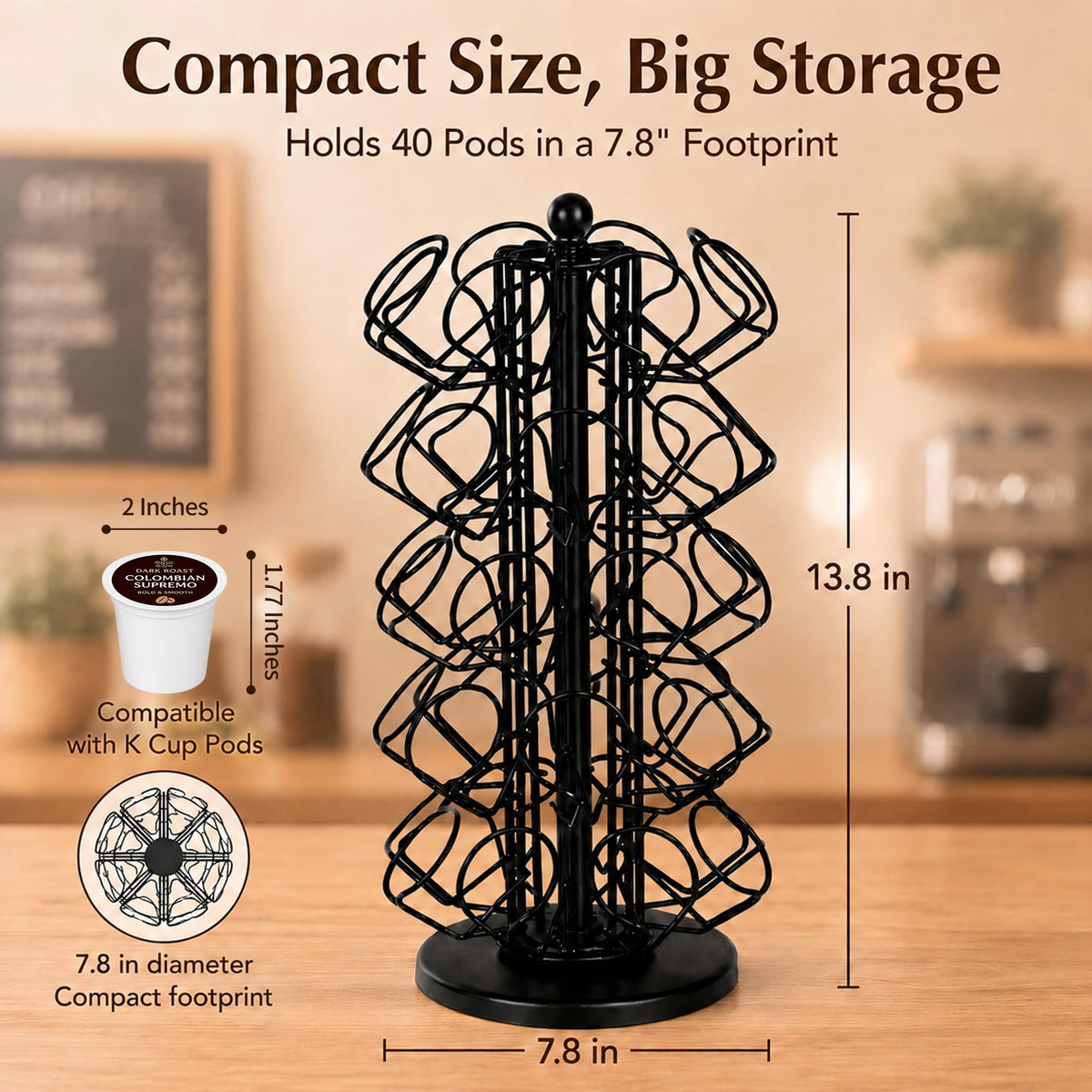 K Cup Holder Coffee Pod Holder Storage Organizer Stand