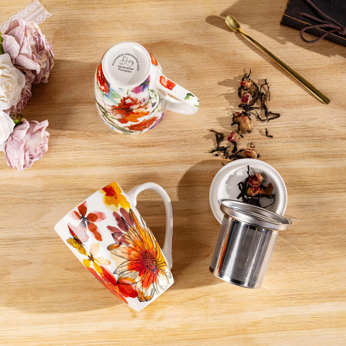 Tea Mug with Infuser and Lid