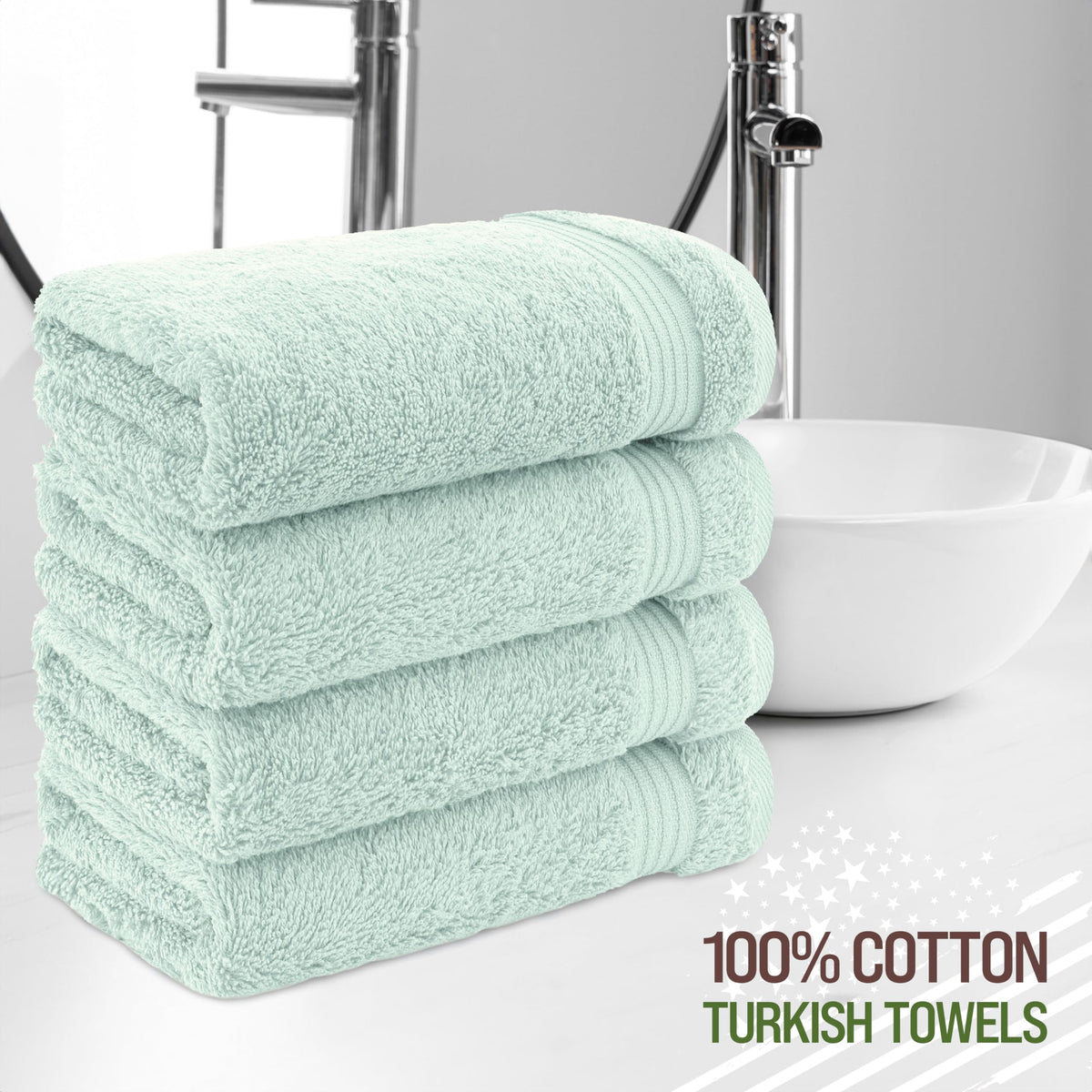 Hand Towels for Bathroom Set of 4 (4 Count)