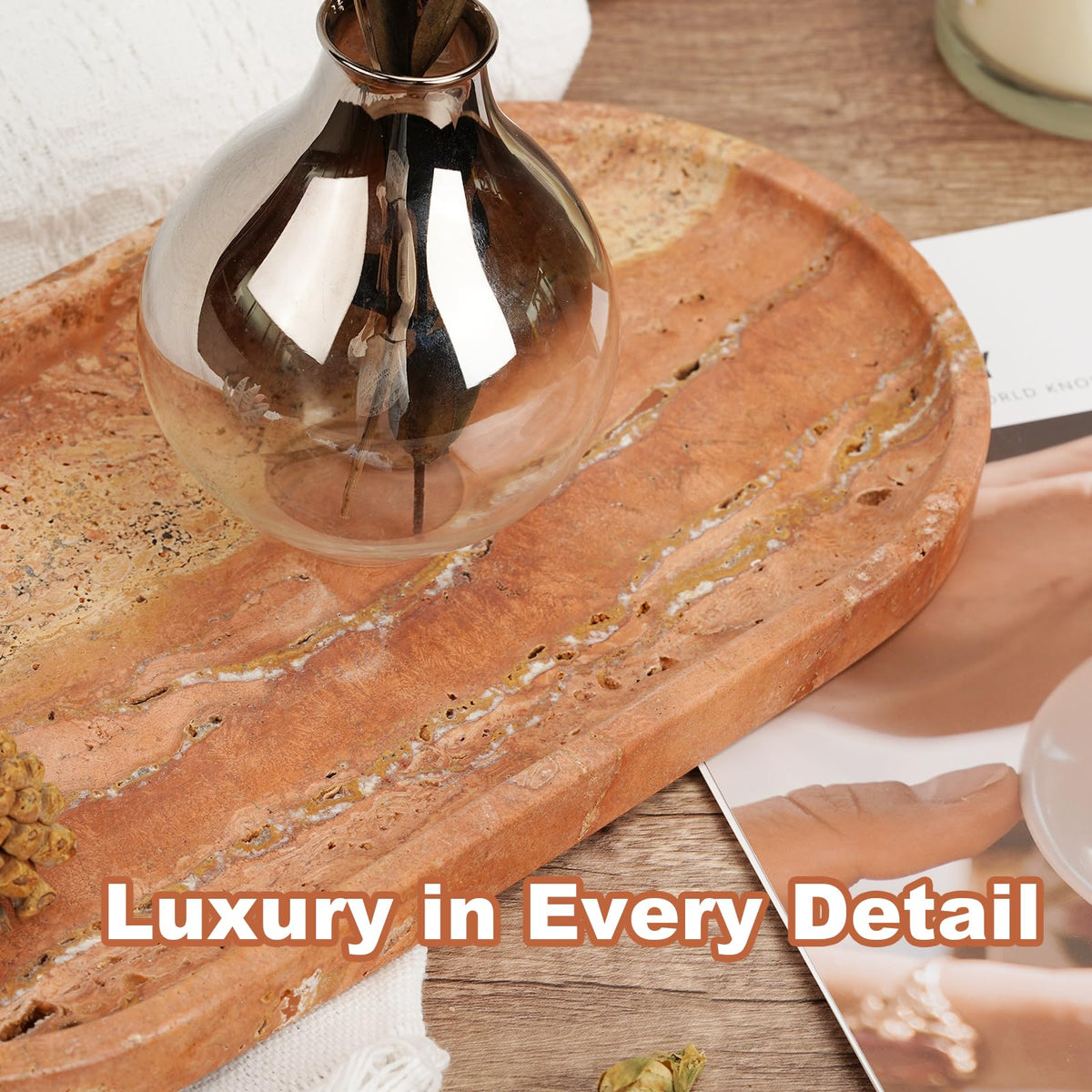 Turkish Natural Travertine Tray
