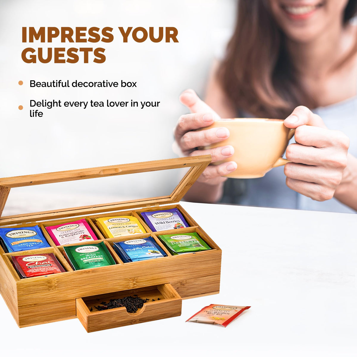 Tea Bag Organizer Box 8 (8 Count)