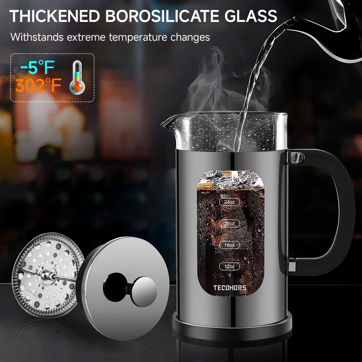 French Press Coffee Maker 34oz