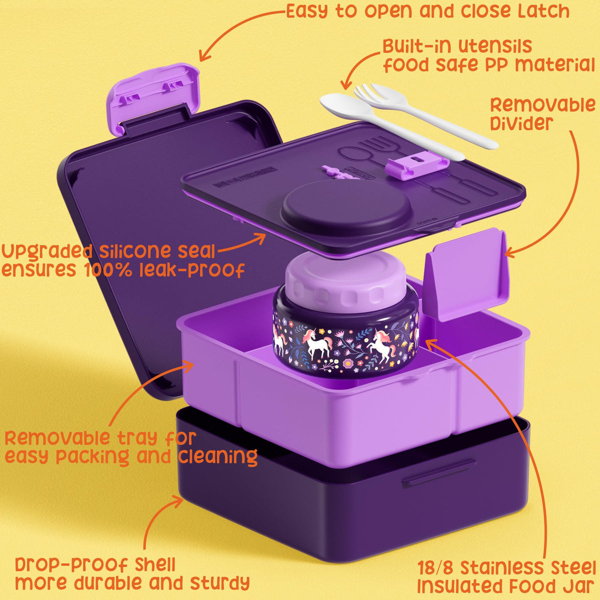 Bento Box for Kids Adults