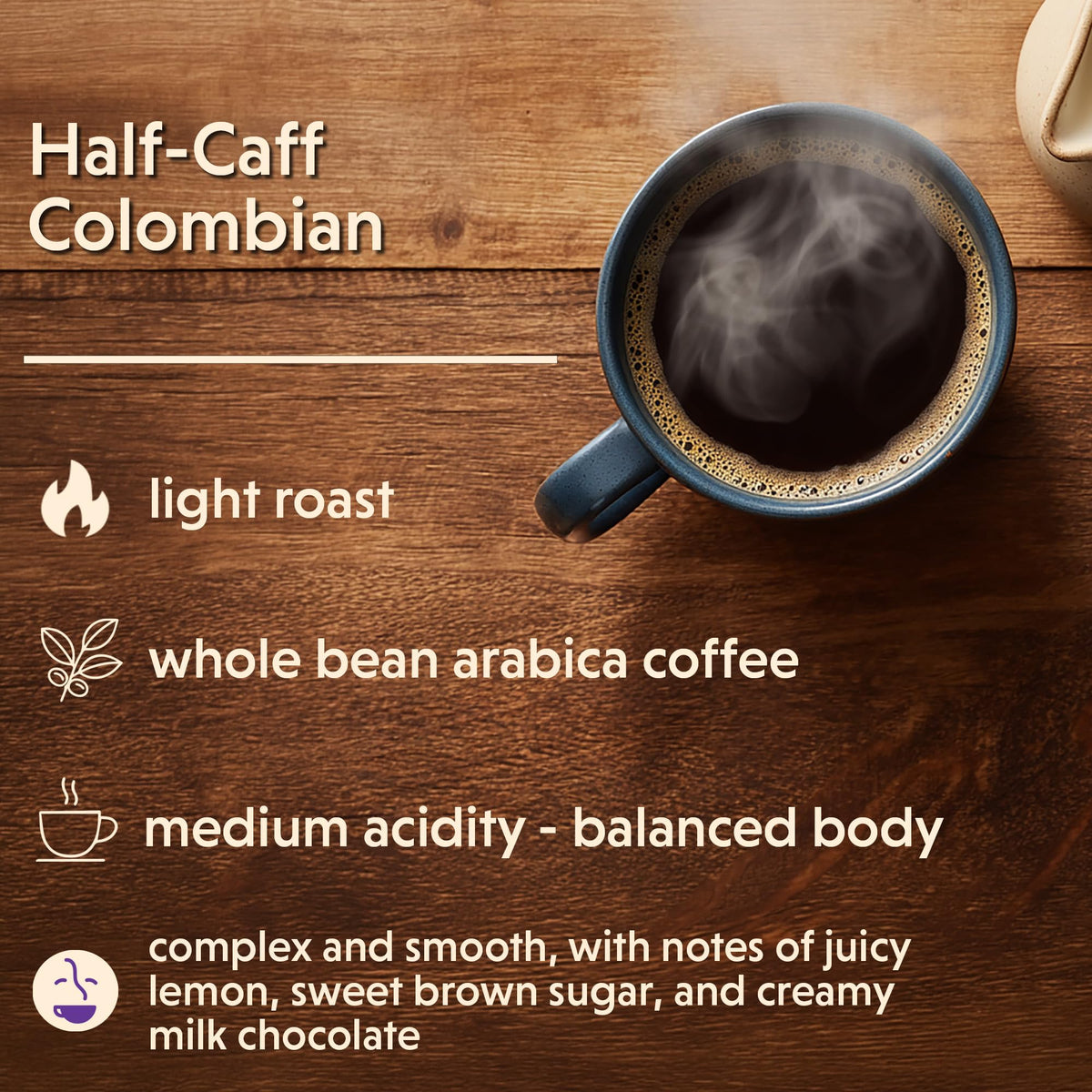 Half Caff Colombian (16 Ounce)