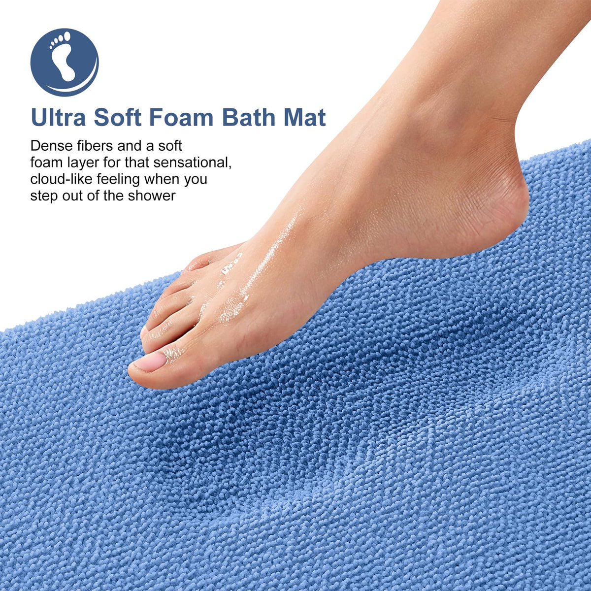 Memory Foam Bathroom Rugs 36x24