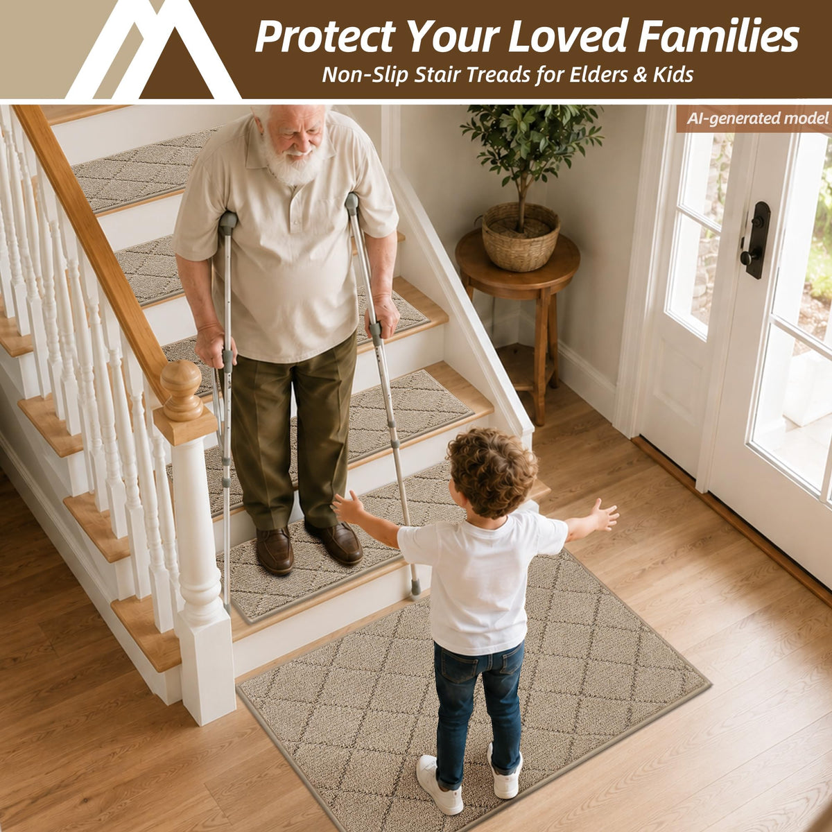 Stair Landing Rug Non