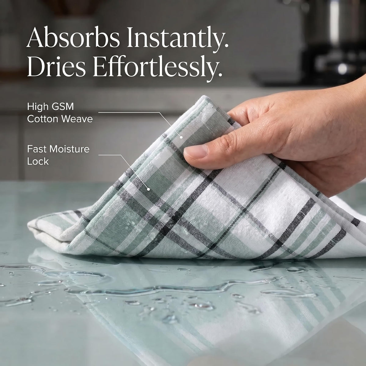 Kitchen Towels Cotton Dish Towels 20”x30” (6 Count)