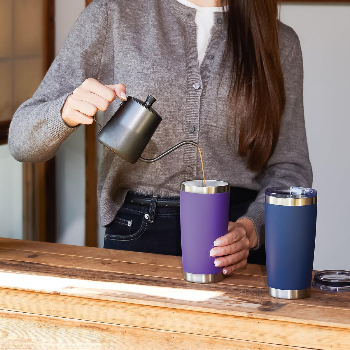 20oz Tumbler Cup Double Wall Vacuum Insulated Travel Mug Bulk