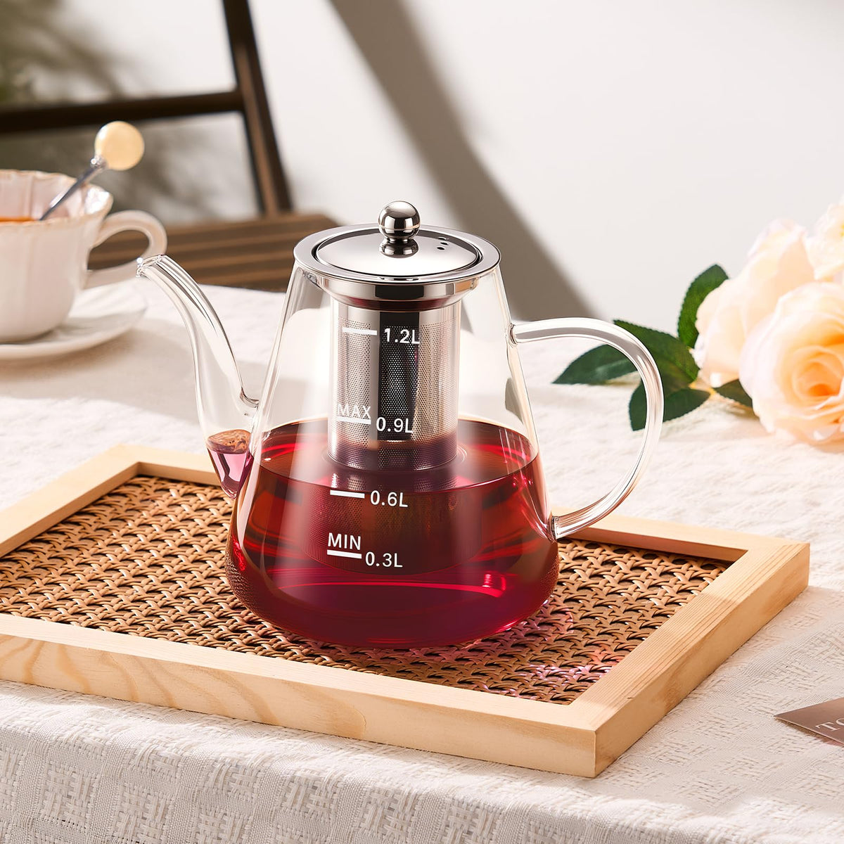 44oz Glass Teapot with Infuser