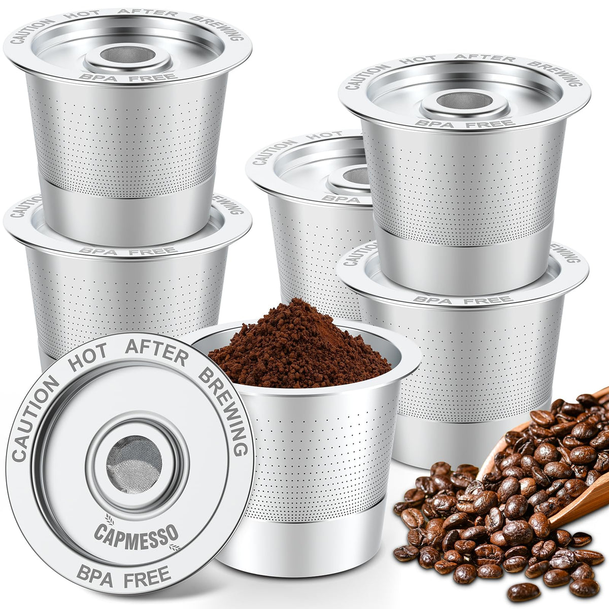 Reusable K Cups Coffee Pods for Keurig 1.0 (6 Count)