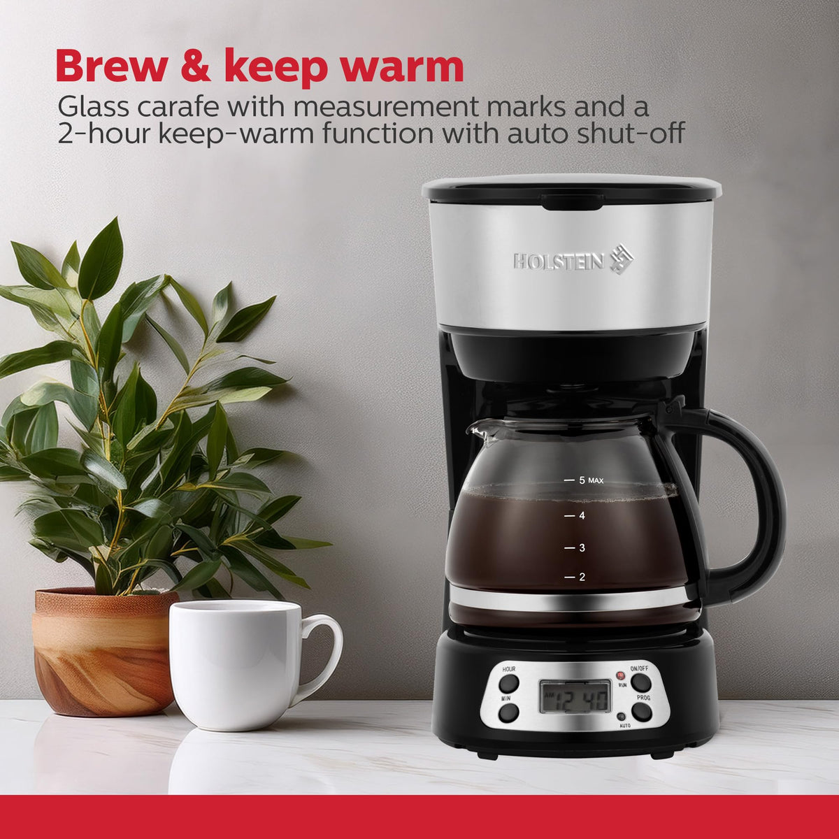5 Cup Programmable Coffee Maker