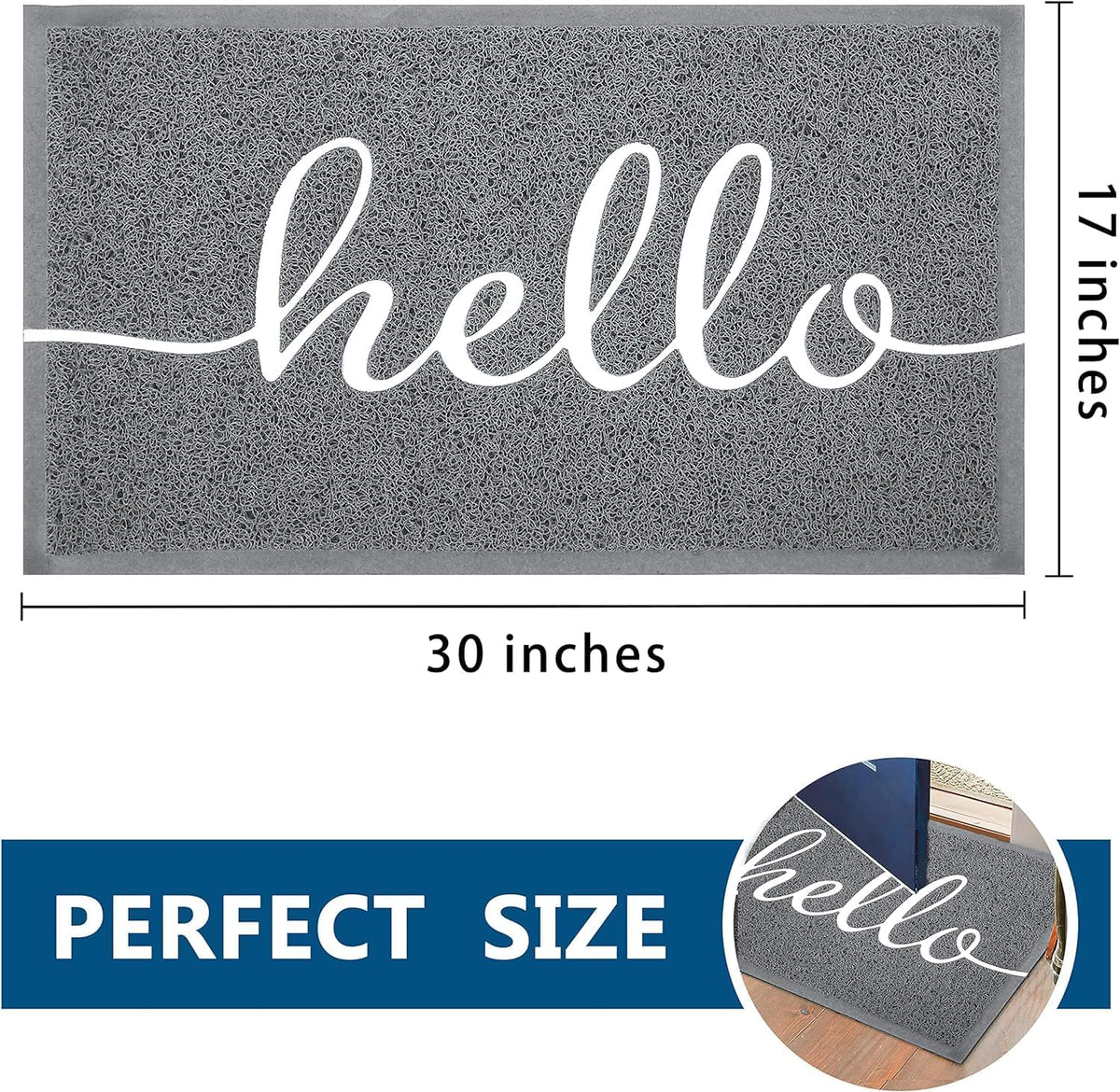 Door Mat Outside Inside Hello Doormat