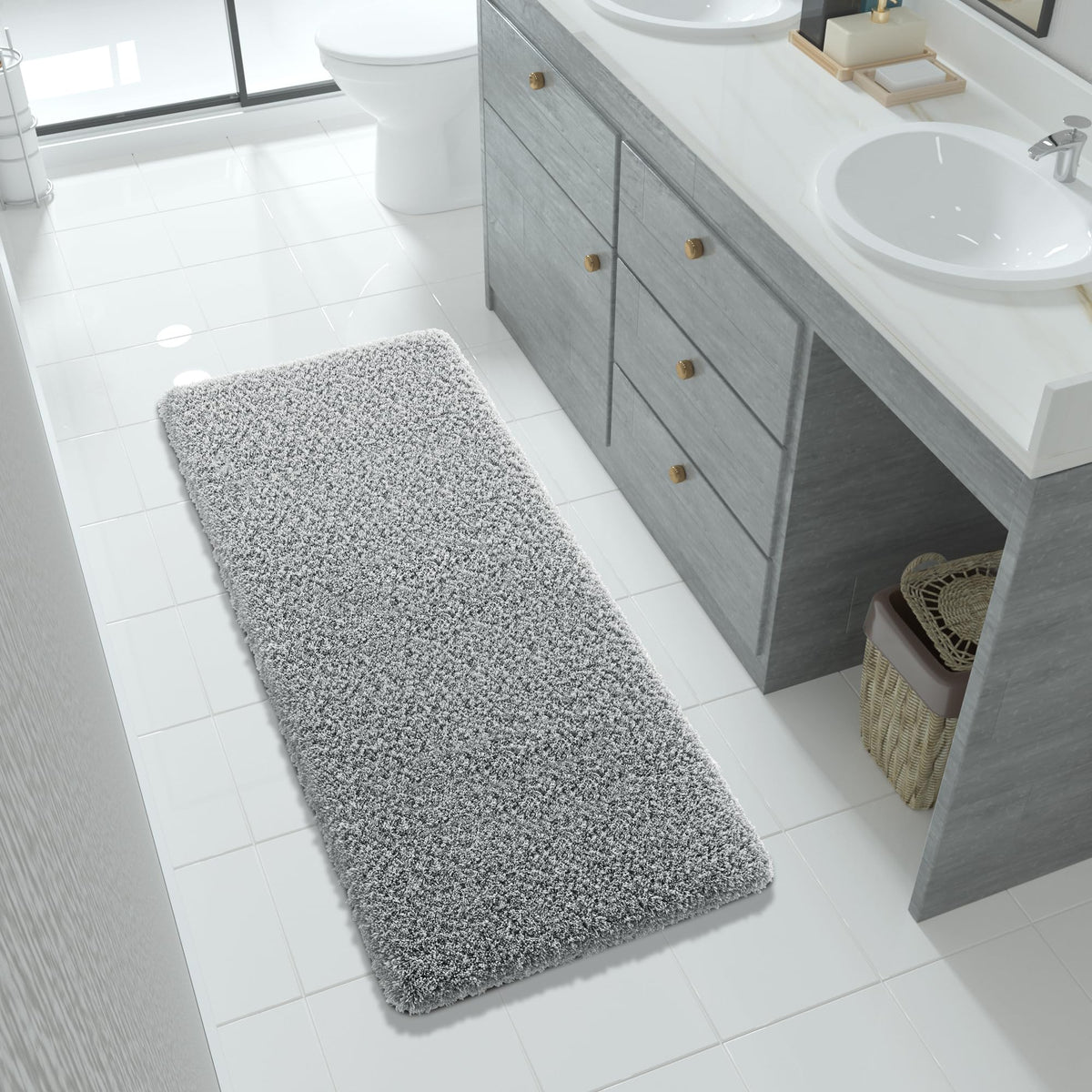 Fluffy Plush Bath Rug