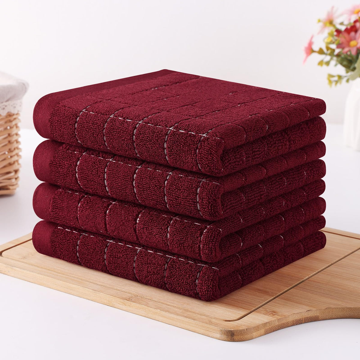 100% Cotton Terry Kitchen Towels (6 Count)