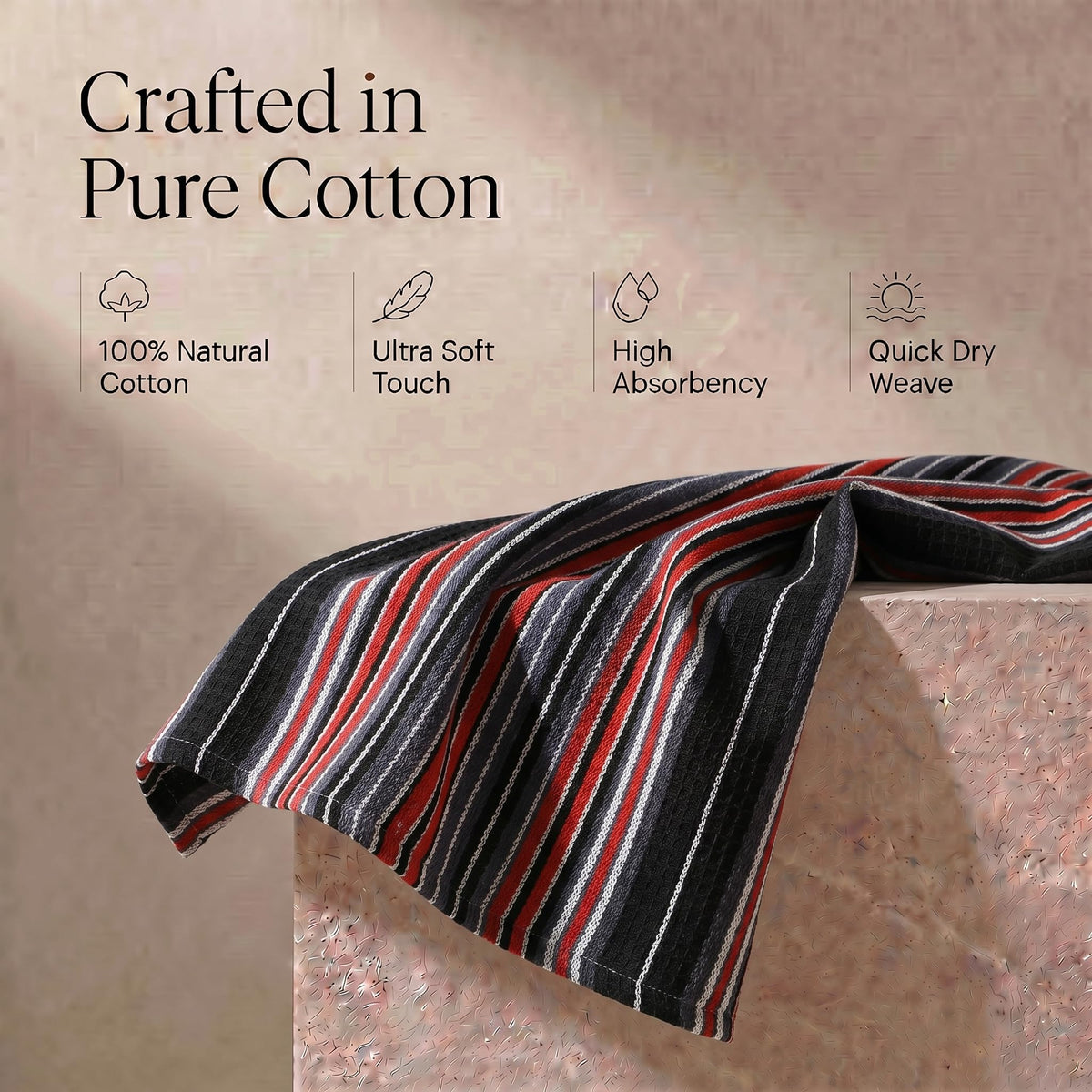Kitchen Towels Cotton Dish Towels 20”x30” (6 Count)