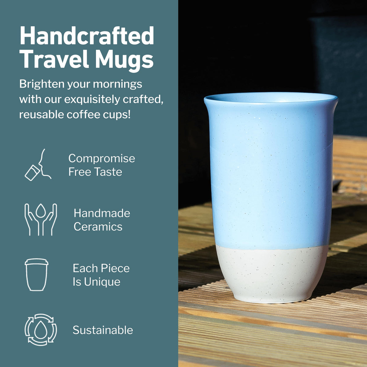 Travel Mug Ceramic Coffee Mug With Lid