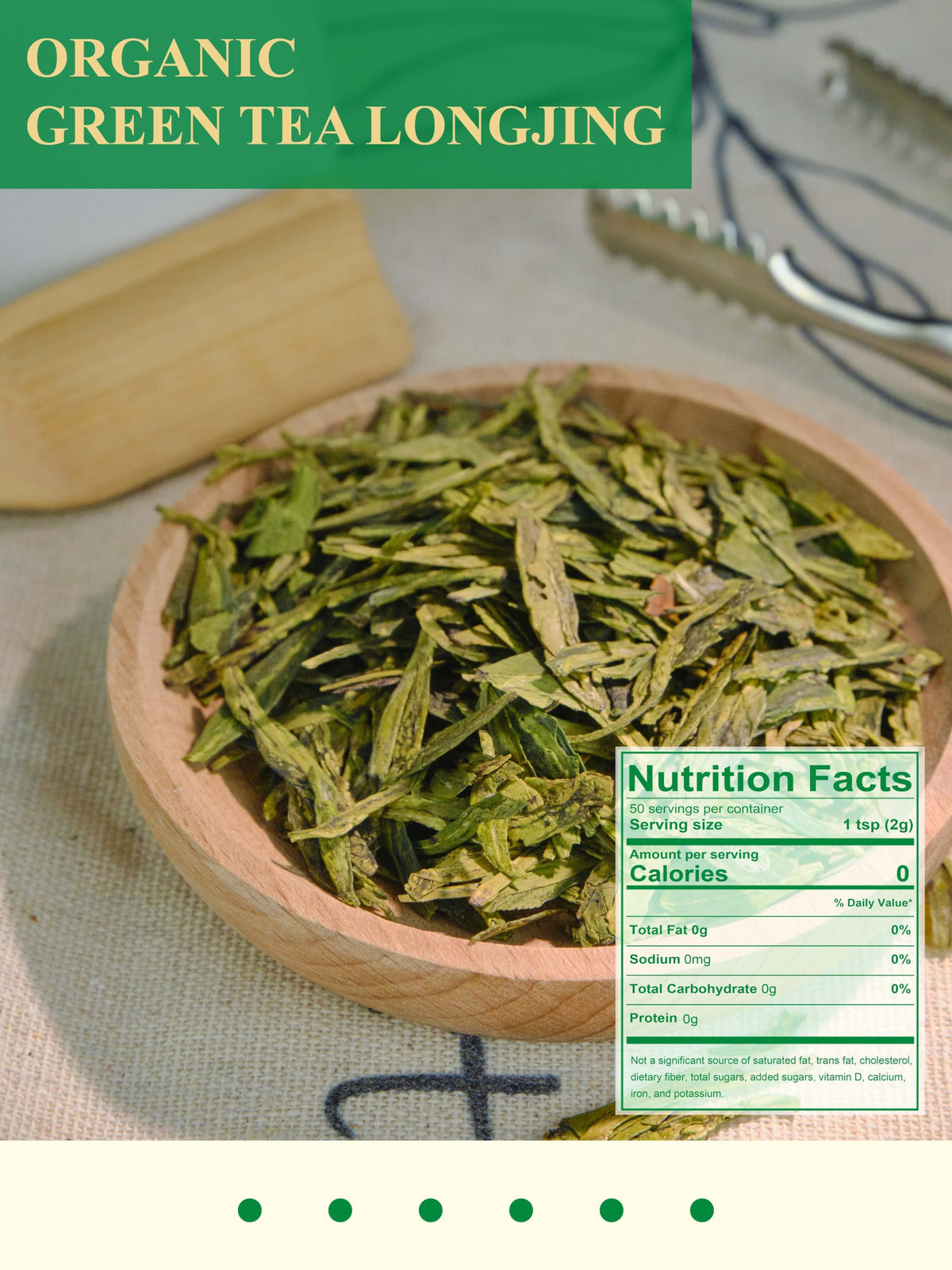 Organic Longjing Green Tea (3.5 Ounce)