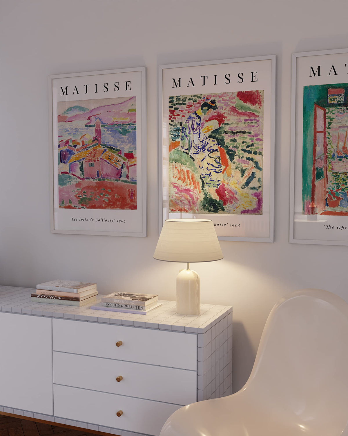 24x36 White Aluminum Frame Set of 9