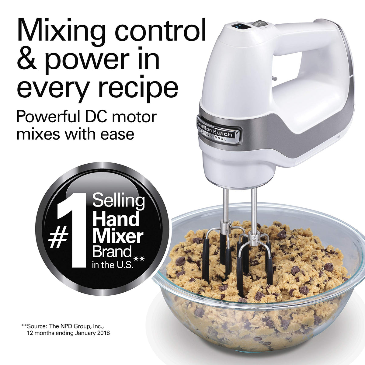 7 Speed Digital Electric Hand Mixer with High
