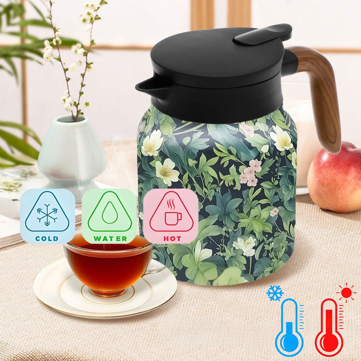 Vintage Pattern Coffee Carafes
