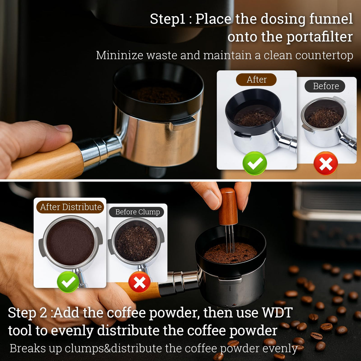 28PCS 51mm Espresso Accessories Kit