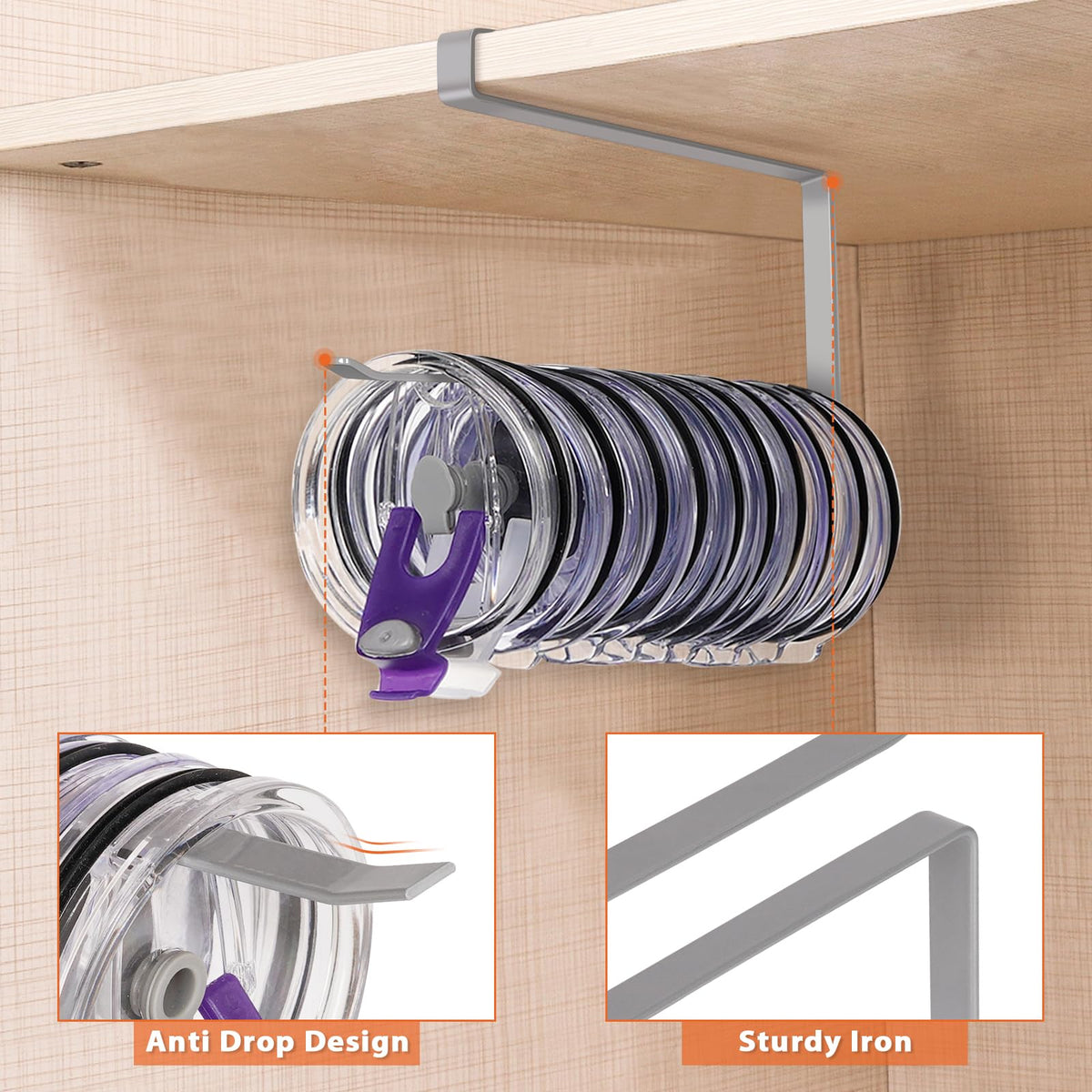 2 Pack Tumbler Lid Organizer
