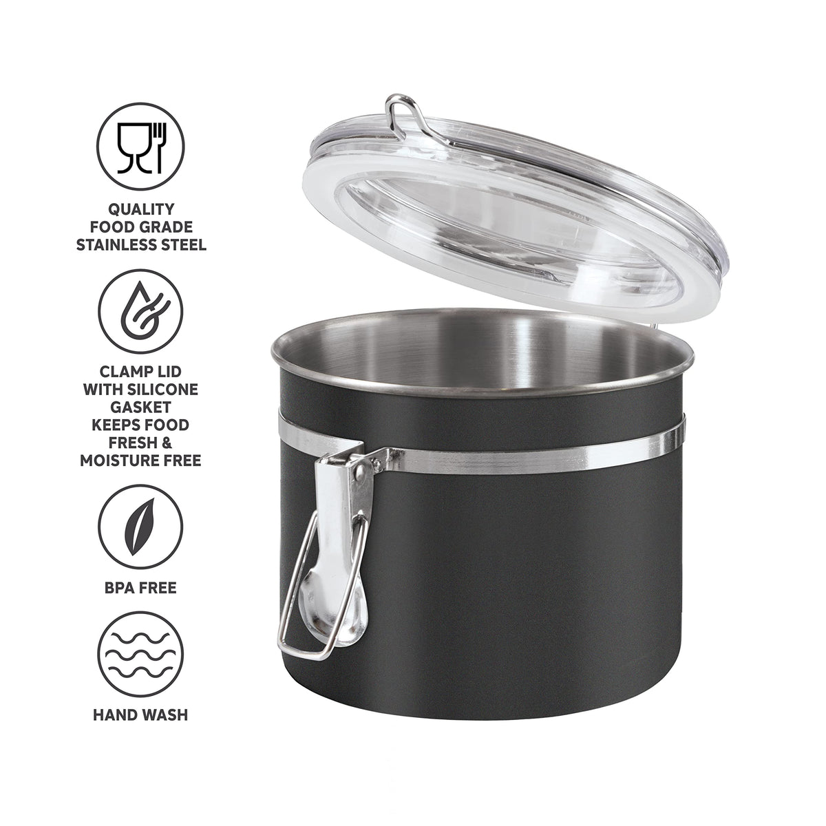 Stainless Steel Kitchen Canister 26 fl oz