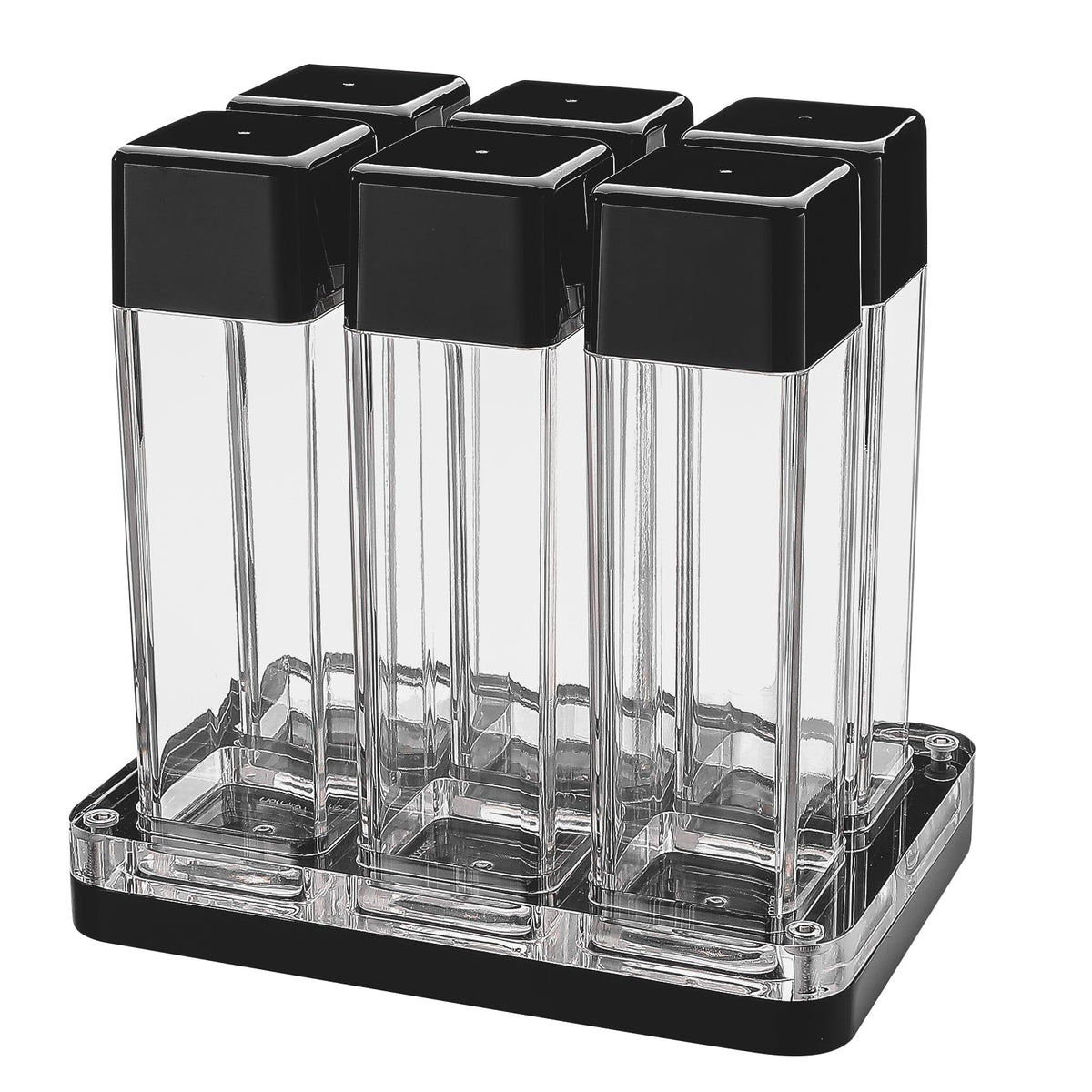 6 Tubes Coffee Bean Cellars with Stand & Hopper (16 Ounce)