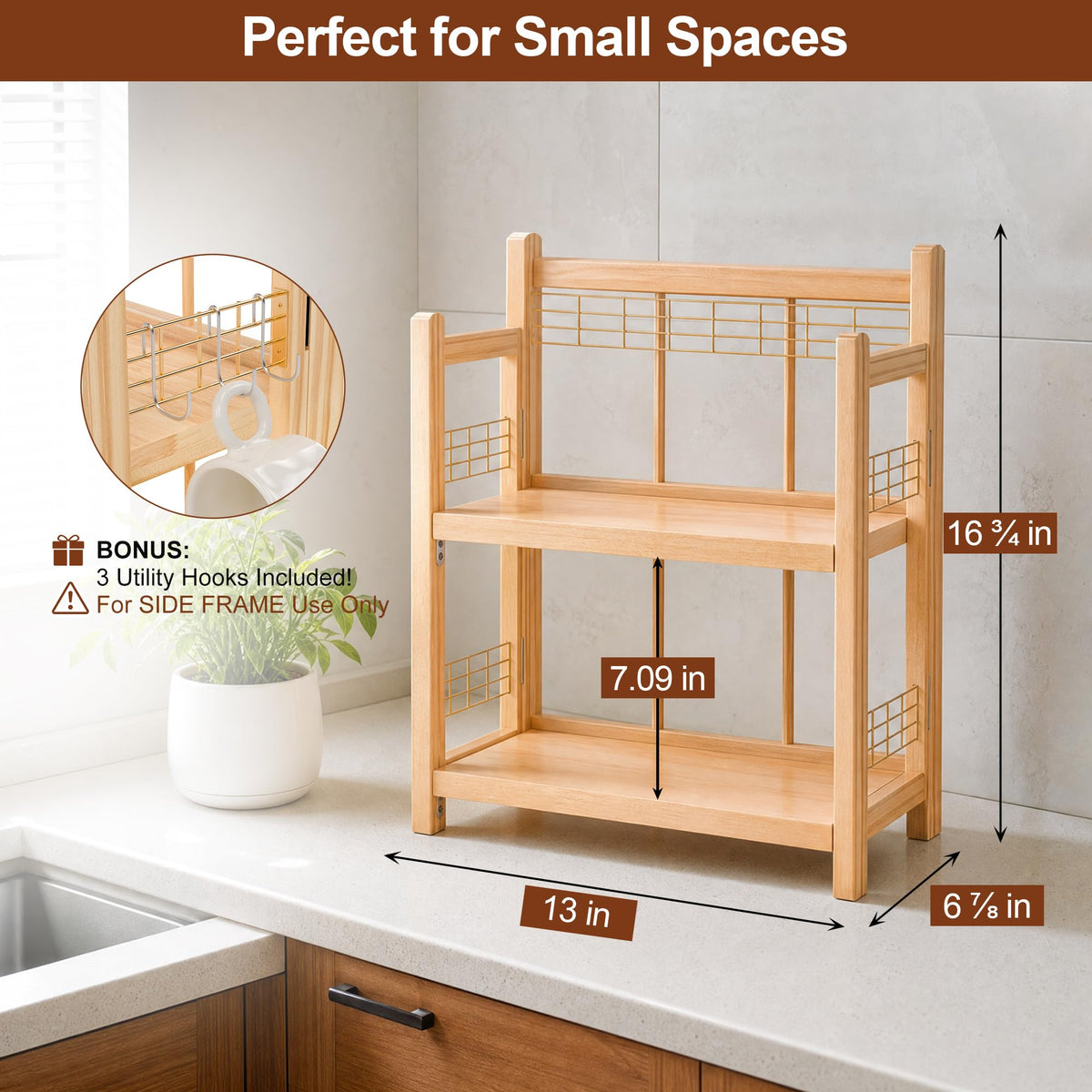 No Assembly Coffee Bar Organizer