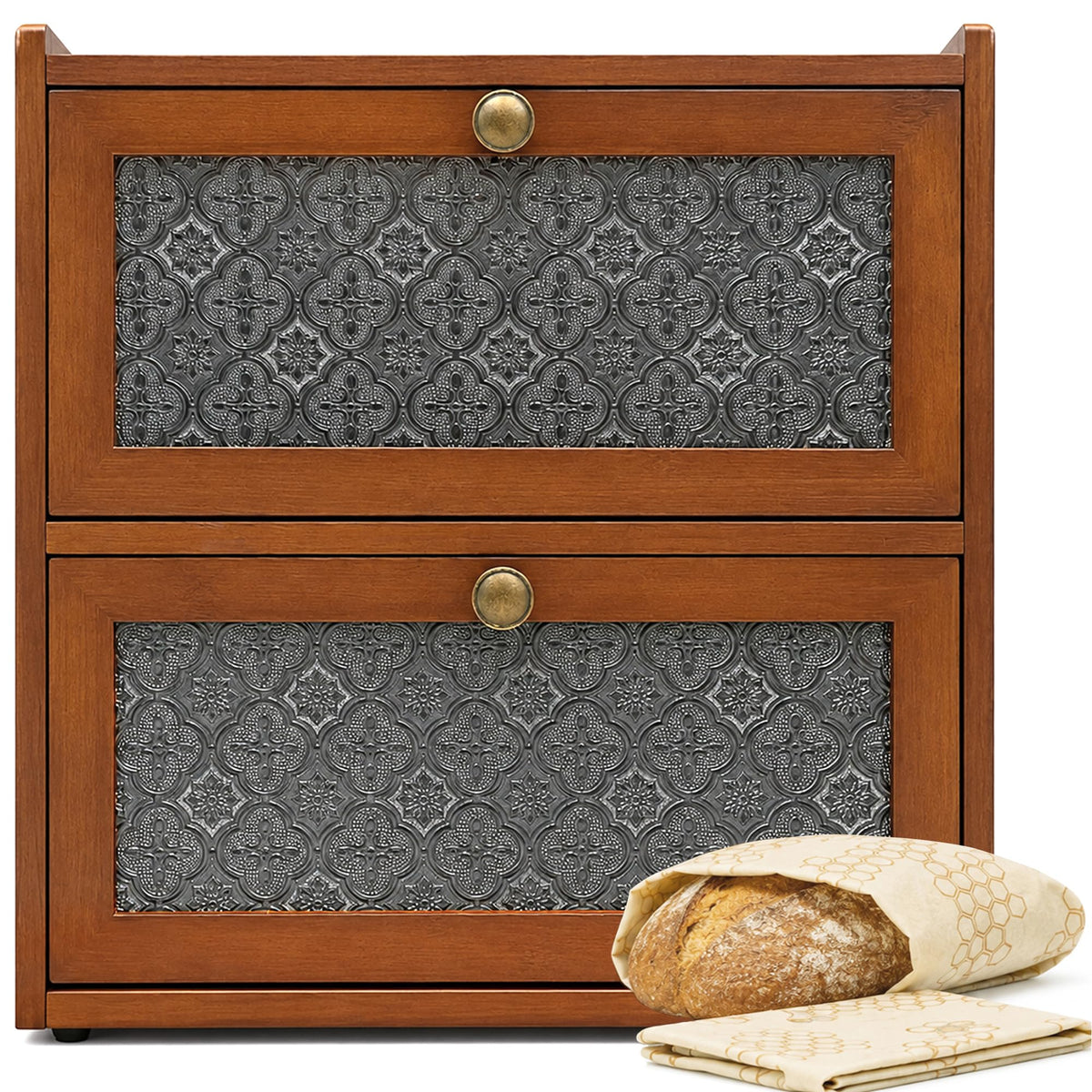 Vintage Bread Box for Kitchen Countertop