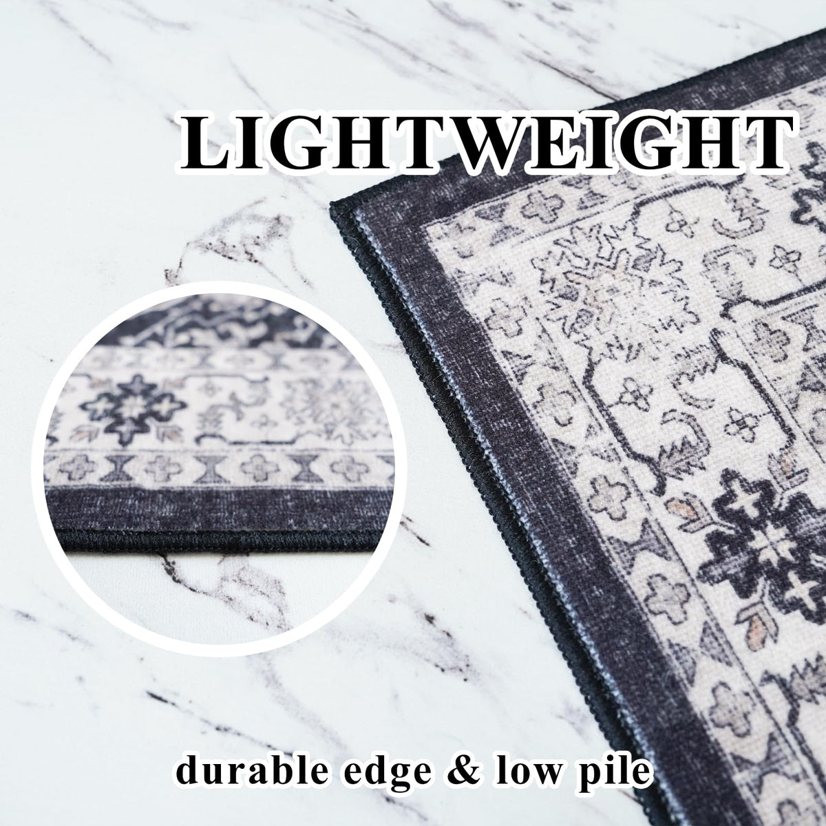 Hallway 2x8 Washable Runner Rug (16 Sq Ft)
