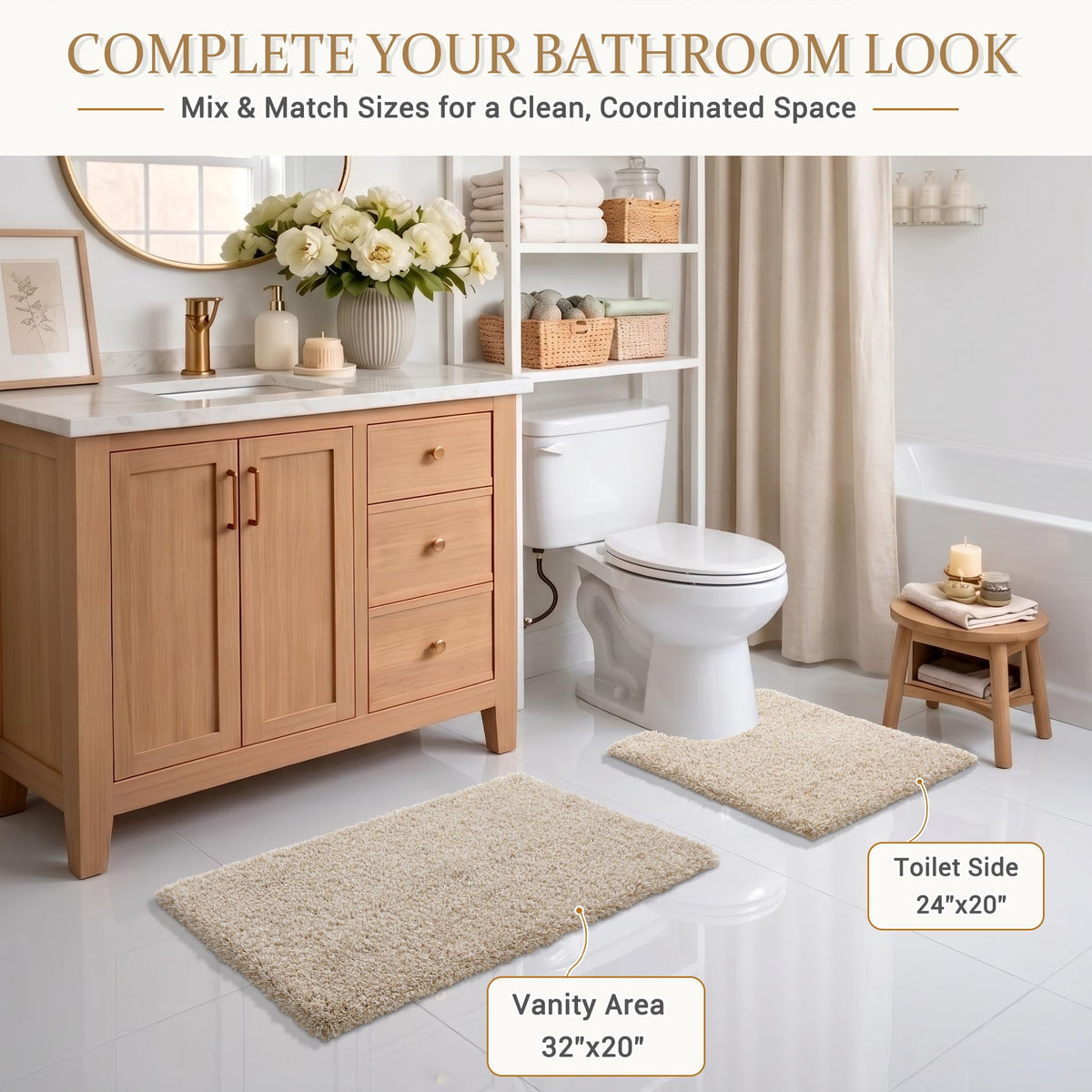 Bath Rugs for Bathroom 32X20