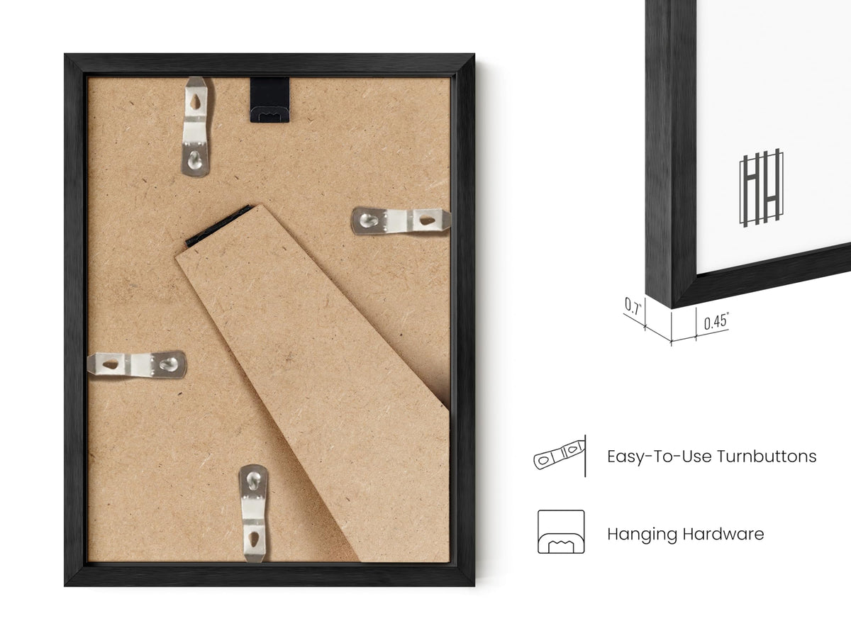 6x8 Black Metal Picture Frames