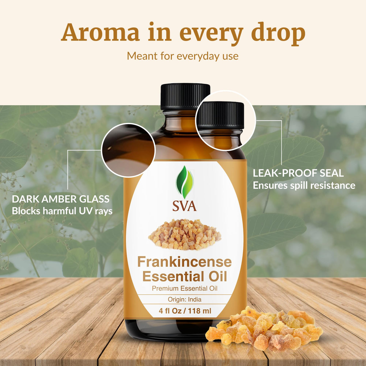 SVA Frankincense Essential Oil with Dropper (4 Fl Oz)