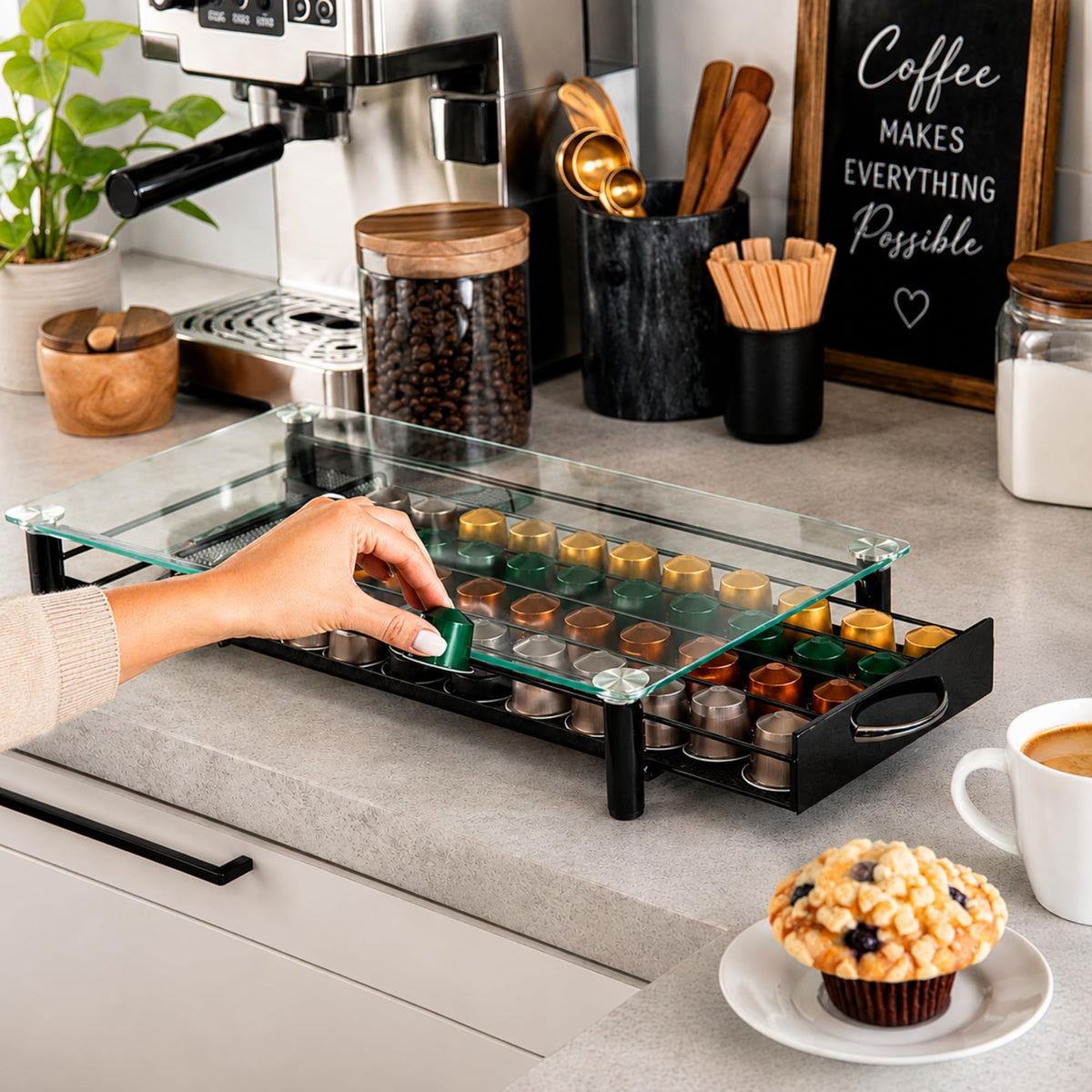 Coffee Pod Capsule Storage Drawer