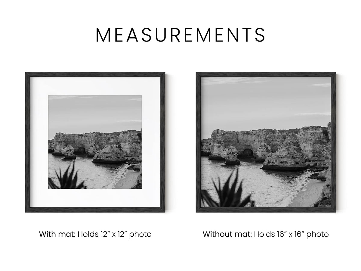 Black Oak Wood 16x16 Picture Frame