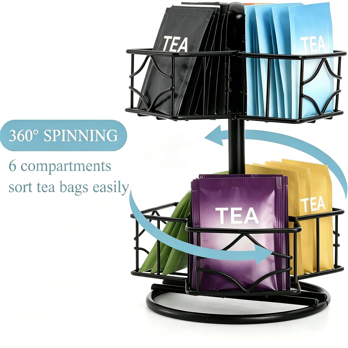 Tea Bag Organizer (60 Count)