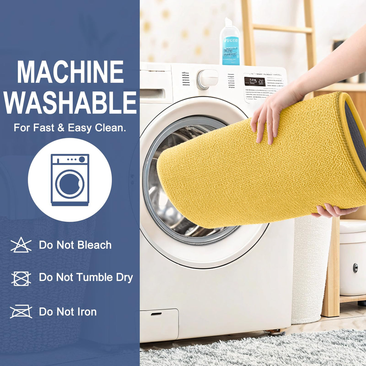 Thick Memory Foam Bathroom Rugs 36x24
