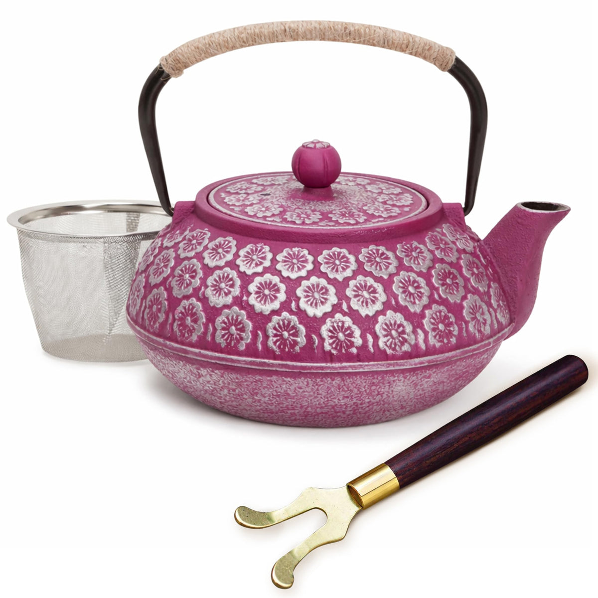 Cast Iron Tea Kettle with Infuser